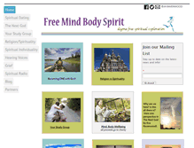 Tablet Screenshot of free-mind-body-spirit.com